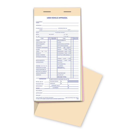 Used Vehicle Appraisal Book -