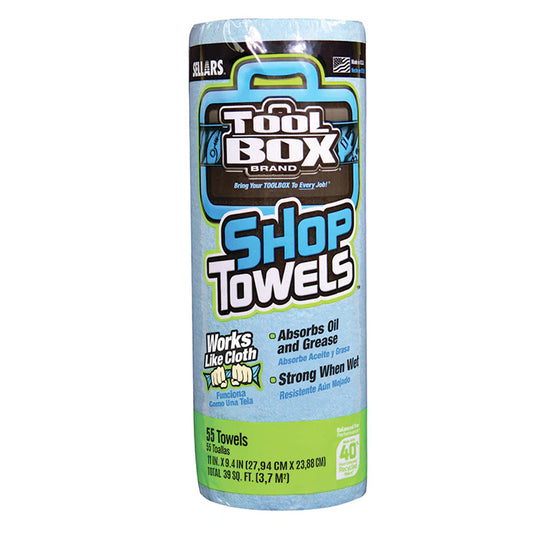 Shop Towels - Disposable - 55 Sheets/Roll - 6 Rolls/Case