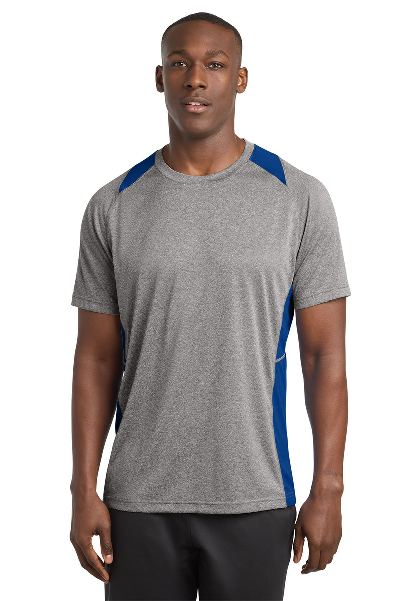 Load image into Gallery viewer, Sport-Tek® Heather Colorblock Contender™ Tee
