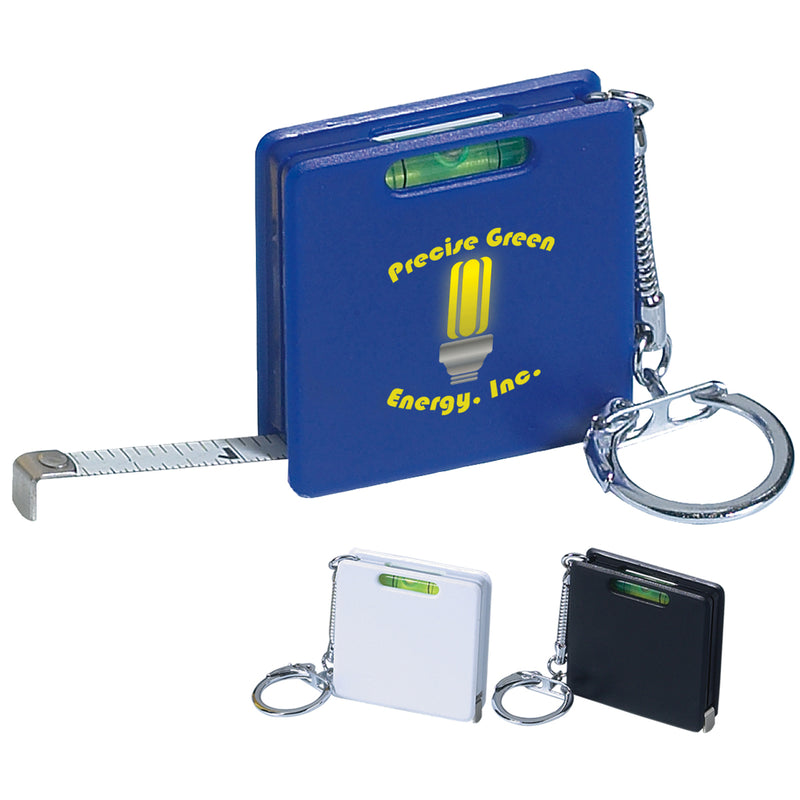 Load image into Gallery viewer, Square Level Tape Measure Key Tag
