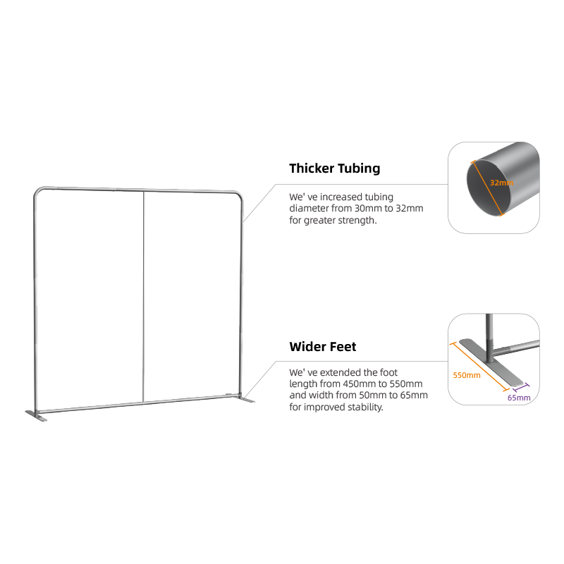 Load image into Gallery viewer, Straight Tension Fabric Display (Round Corners) Double Sided Print
