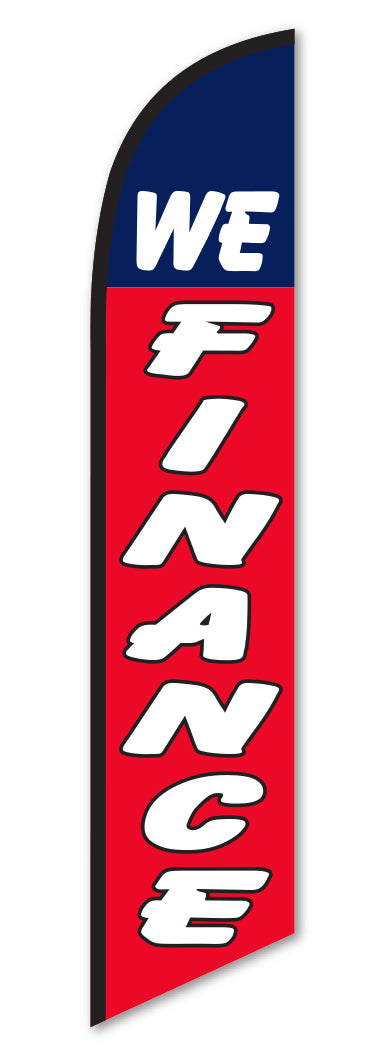 Premium Swooper Flag - We Finance RWB