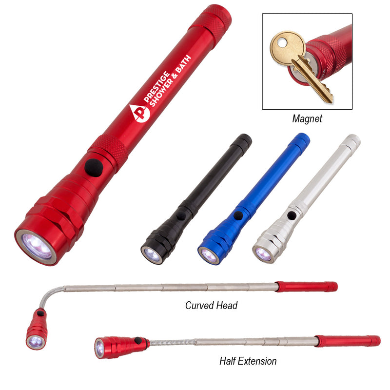 Load image into Gallery viewer, Telescopic Aluminum Flashlight With Magnet
