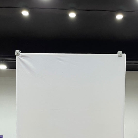Tension Fabric Stand With Hanging Rail