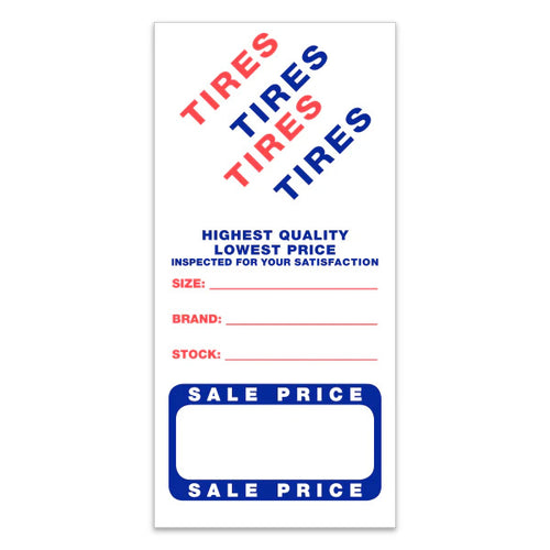 Tire Advertising Labels - 2 3/4