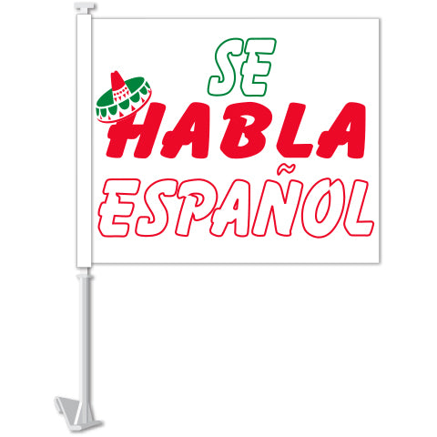 Window Flag - Se Habla Espanol