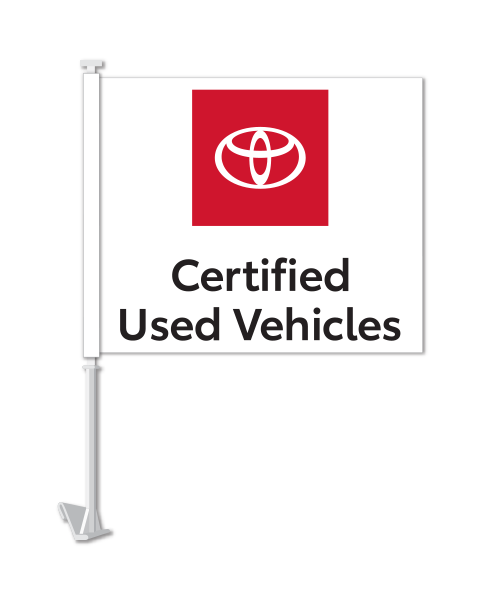 Window Flag - Toyota Certified Used Vehicle