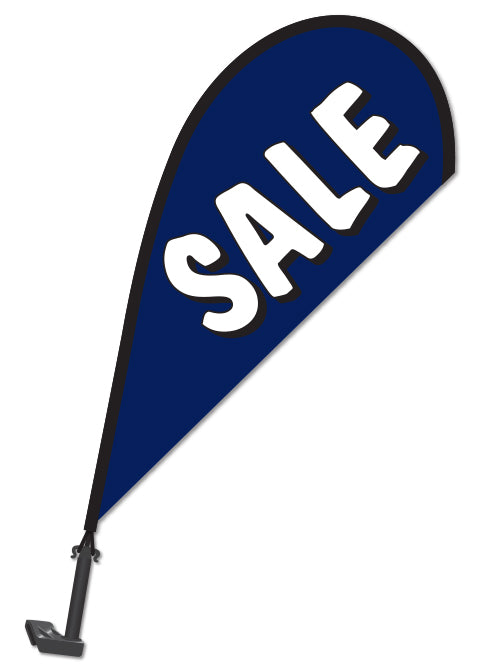 Window Paddle Flag - SALE Blue