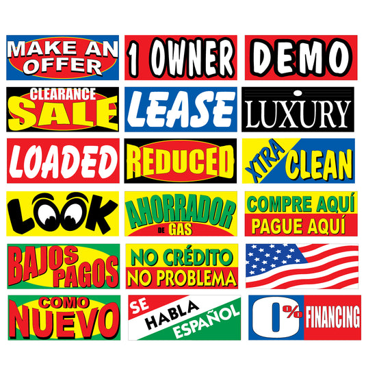 Windshield Banner Slogans