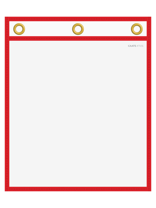 WorkTicket Holder - Black - No Handle - Clear Front & Back - 11"" x 13""