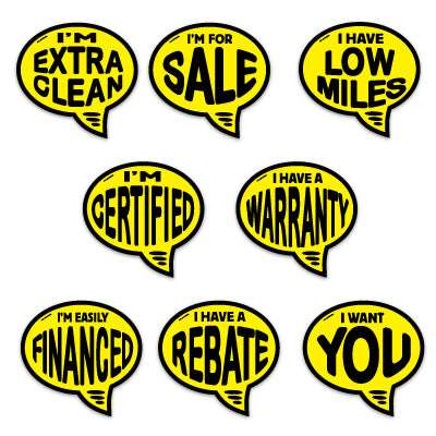 Yellow & Black Auto Bubbles